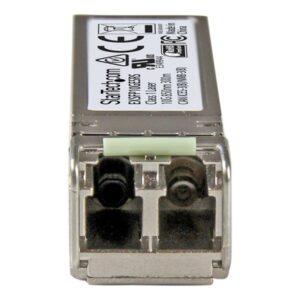 StarTech.com Módulo Transceptor SFP+ Compatible con el Modelo EX-SFP-10GE-SR de Juniper - 10GBASE-SR - Fibra Multimodo (MMF) 10GbE - SFP+ Ethernet Gigabit 10Gb - LC 300m - 850nm - DDM StarTech.com Módulo Transceptor SFP+ Compatible con el Modelo EX-SFP-10GE-SR de Juniper - 10GBASE-SR - Fibra Multimodo (MMF) 10GbE - SFP+ Ethernet Gigabit 10Gb - LC 300m - 850nm - DDM