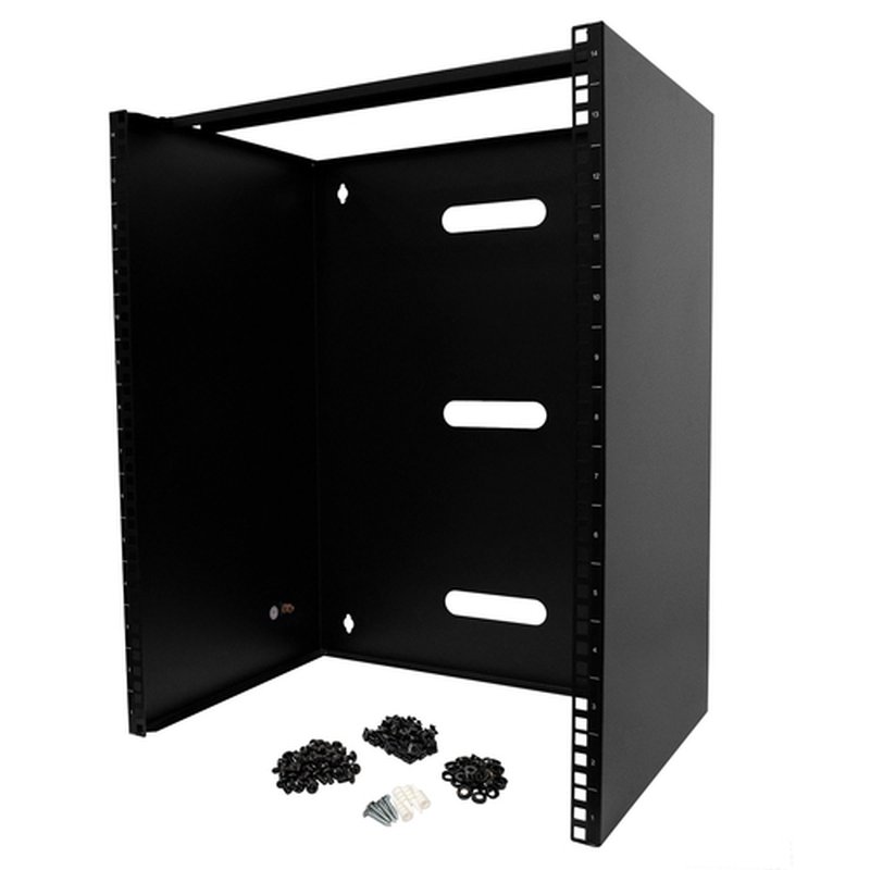 StarTech.com RACK-14U-14-BRACKET armario rack Bastidor de pared Negro StarTech.com RACK-14U-14-BRACKET armario rack Bastidor de pared Negro - Imagen 5