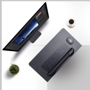 StarTech.com Superficie Manga de Acero para la Esquina de una Mesa o Escritorio de Esquina - 12,7-38,1mm de Grosor - Bandeja Extensora de Esquina de Escritorio o Mesa en L para Teclado