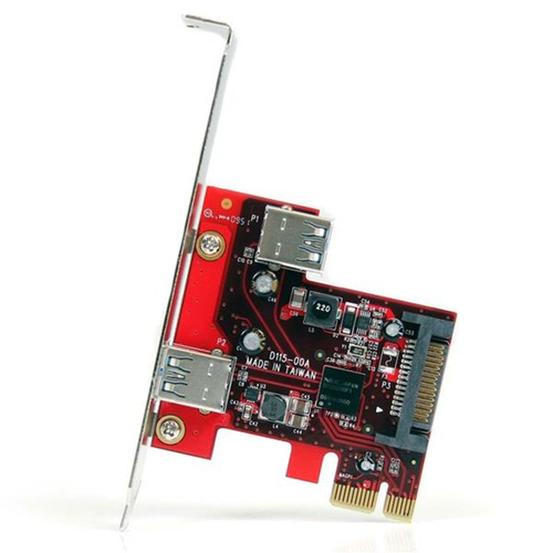StarTech.com Tarjeta Adaptador PCI Express PCI-E USB 3.0 SuperSpeed de 2 Puertos con UASP - 1 Interno - 1 Externo StarTech.com Tarjeta Adaptador PCI Express PCI-E USB 3.0 SuperSpeed de 2 Puertos con UASP - 1 Interno - 1 Externo - Imagen 2