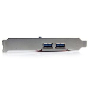 StarTech.com Tarjeta Adaptador PCI USB 3.0 SuperSpeed de 2 puertos - Hub Concentrador Interno
