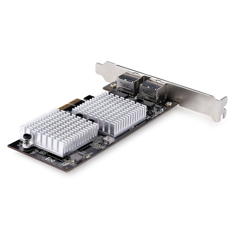 StarTech.com Tarjeta PCI Express Adaptadora de Red Ethernet de 2 Puertos RJ45 - Tarjeta de Red para Servidores o PCs - con Soporte para Tramas Jumbo - Tarjeta LAN - 10GBASE-T - NBASE-T - Imagen 2