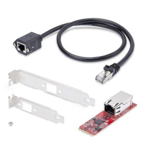 StarTech.com Tarjeta de Red Ethernet PCIe M.2 B+M Key 2280 de 1 Puerto NBASE-T (802.3bz) 2,5G - Intel I225-V - Tarjeta LAN SFF de Ordenador Multigigabit (2,5G/1G/100M/10M)