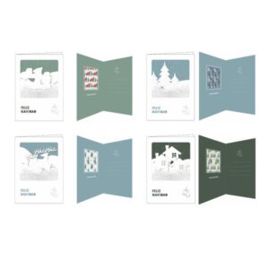 TARJETA NAVIDAD CON RELIEVE BISMARK 331679 | PACK 24 UNIDADES