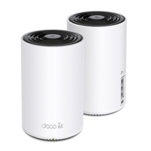 Alternative view of TP-Link Deco XE75 (2-pack) Tribanda (2.4 GHz / 5 GHz / 6 GHz) Wi-Fi 6E (802.11ax) Blanco 3 Interno