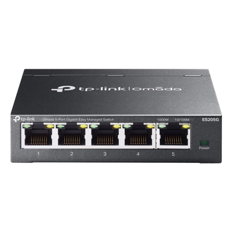 TP-Link Omada ES205G switch Gestionado Gigabit Ethernet (10/100/1000) Negro