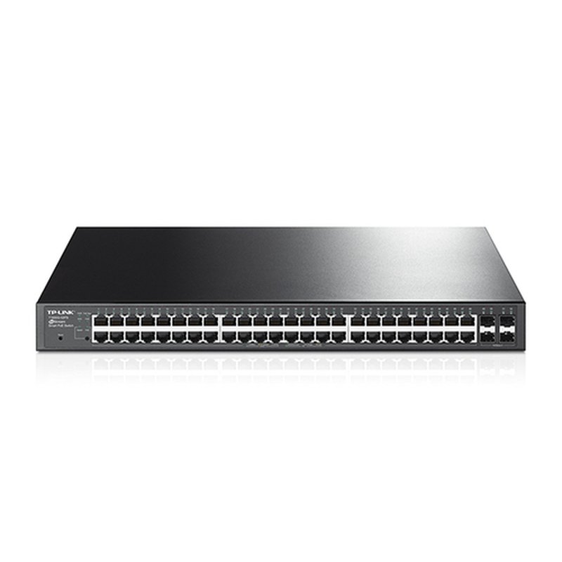 TP-Link T1600G-52PS switch Gestionado L2+ Gigabit Ethernet (10/100/1000) Energía sobre Ethernet (PoE) 1U Negro