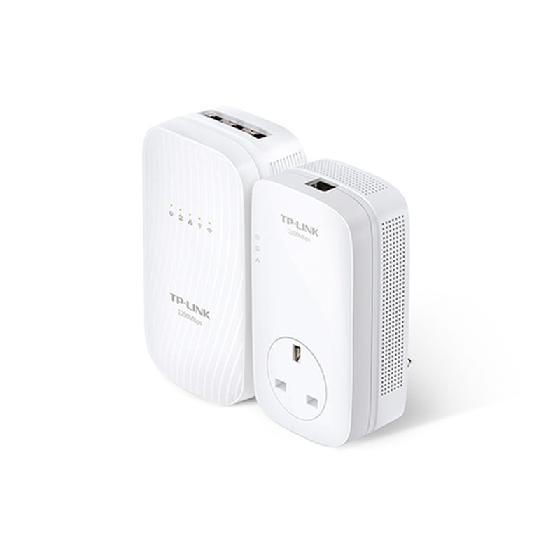 TP-Link TL-WPA8730 KIT adaptador de red PowerLine 1750 Mbit/s Ethernet Wifi Blanco 2 pieza(s) TP-Link TL-WPA8730 KIT adaptador de red PowerLine 1750 Mbit/s Ethernet Wifi Blanco 2 pieza(s)