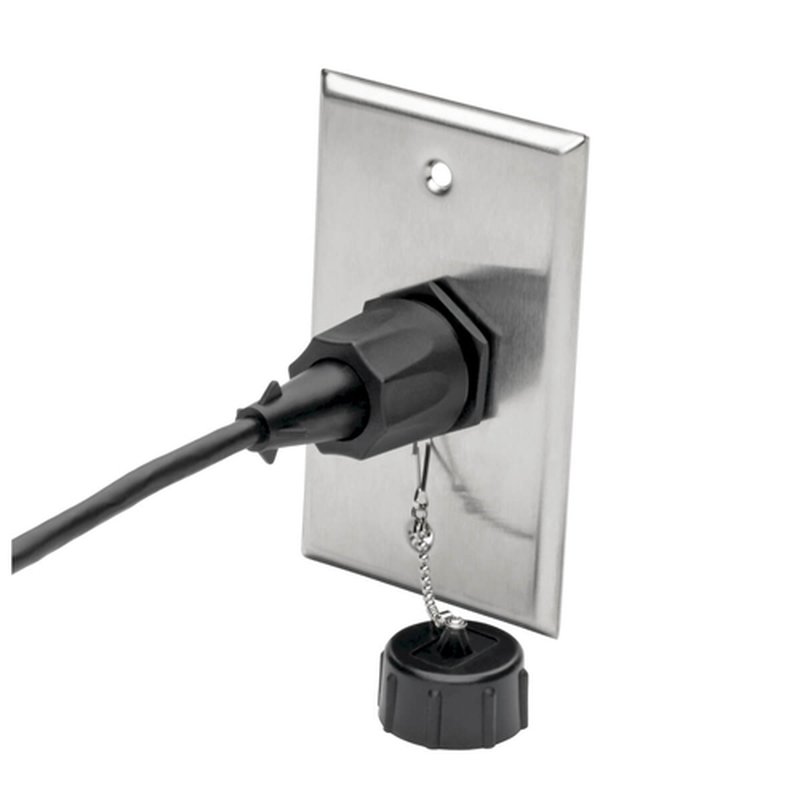 Tripp Lite Conector Keystone Cat6 / Cat5e, RJ45, Blindado, Tapa Contra el Polvo, industrial - 110 de compresión, IP67