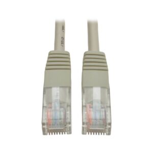 Tripp Lite N002-002-GY Cable Ethernet (UTP) Patch Moldeado Cat5e 350 MHz (RJ45 M/M) - Gris, 61 cm [2 pies]