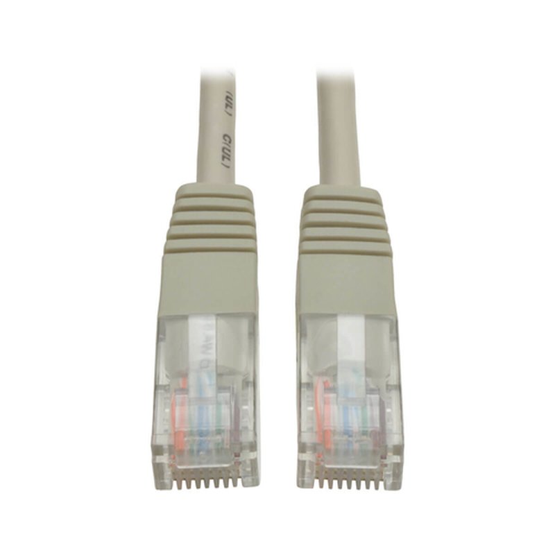 Tripp Lite N002-004-GY Cable Ethernet (UTP) Patch Moldeado Cat5e 350 MHz (RJ45 M/M) - Gris, 1.22 m [4 pies]