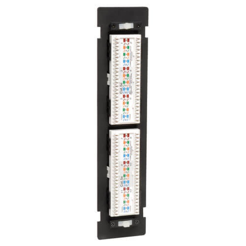 Tripp Lite N050-012 Panel de Conexiones Cat5e de 12 Puertos, para Instalación en Pared, 568B, Ethernet RJ45 - Imagen 4