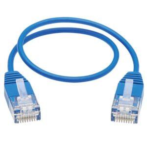 Alternative view of Tripp Lite N200-UR01-BL Cable Ethernet UTP Ultra Delgado Moldeado Cat6 Gigabit (RJ45 M/M), Azul, 30.5 cm [1 pie]