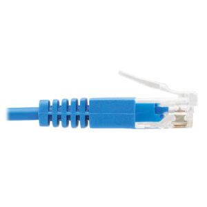 Tripp Lite N200-UR01-BL Cable Ethernet UTP Ultra Delgado Moldeado Cat6 Gigabit (RJ45 M/M), Azul, 30.5 cm [1 pie]