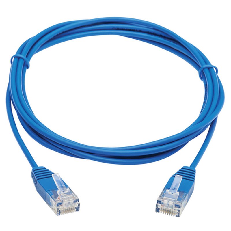 Tripp Lite N200-UR07-BL Cable Ethernet UTP Ultra-Delgado Moldeado Cat6 Gigabit (RJ45 M/M), Azul, 2.13 m [7 pies] - Imagen 2