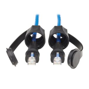 Tripp Lite N200P-050BL-IND Cable Ethernet (UTP) Cat6 Industrial, RJ45 M/M, 100W PoE, CMR-LP, IP68, Azul, 15.24 m [50 pies]