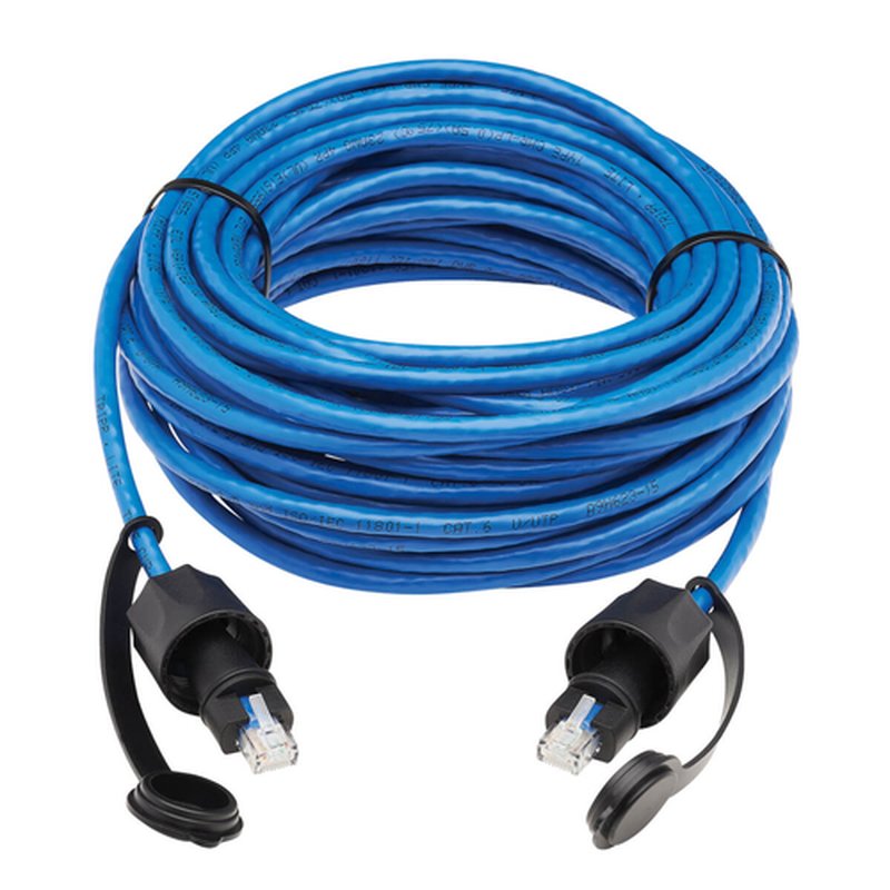Tripp Lite N200P-050BL-IND Cable Ethernet (UTP) Cat6 Industrial, RJ45 M/M, 100W PoE, CMR-LP, IP68, Azul, 15.24 m [50 pies] - Imagen 3