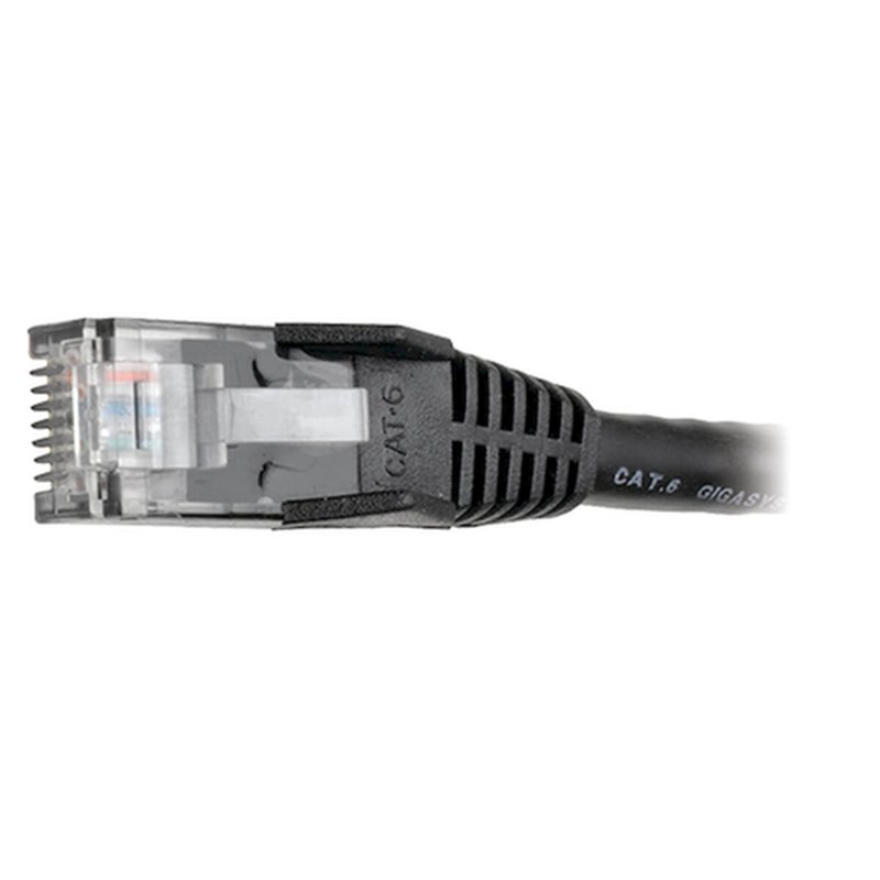 Tripp Lite N201-007-BK Cable Ethernet (UTP) Patch Moldeado Snagless Cat6 Gigabit (RJ45 M/M), Negro, 2.13 m [7 pies]