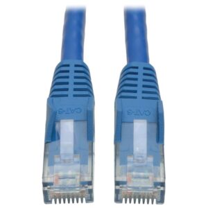 Tripp Lite N201-100-BL Cable Ethernet (UTP) Patch Moldeado Snagless Cat6 Gigabit (RJ45 M/M), Azul, 30.48 m [100 pies]