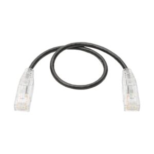 Alternative view of Tripp Lite N201-S01-BK Cable Ethernet (UTP) Patch Delgado Moldeado Snagless Cat6 Gigabit (RJ45 M/M), Negro, 30.5 cm [1 pie]
