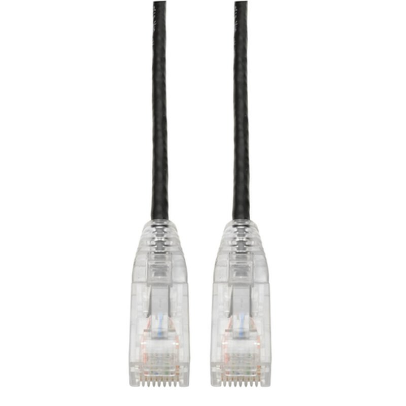 Tripp Lite N201-S06-BK Cable Ethernet (UTP) Patch Delgado Moldeado Snagless Cat6 Gigabit (RJ45 M/M), Negro, 1.83 m [6 pies]