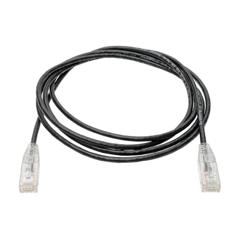 Tripp Lite N201-S06-BK Cable Ethernet (UTP) Patch Delgado Moldeado Snagless Cat6 Gigabit (RJ45 M/M), Negro, 1.83 m [6 pies] - Imagen 2