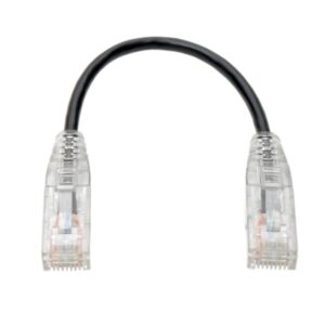 Alternative view of Tripp Lite N201-S6N-BK Cable Ethernet (UTP) Patch Delgado Moldeado Snagless Cat6 Gigabit (RJ45 M/M), Negro, 152 mm [6 Pulgadas]