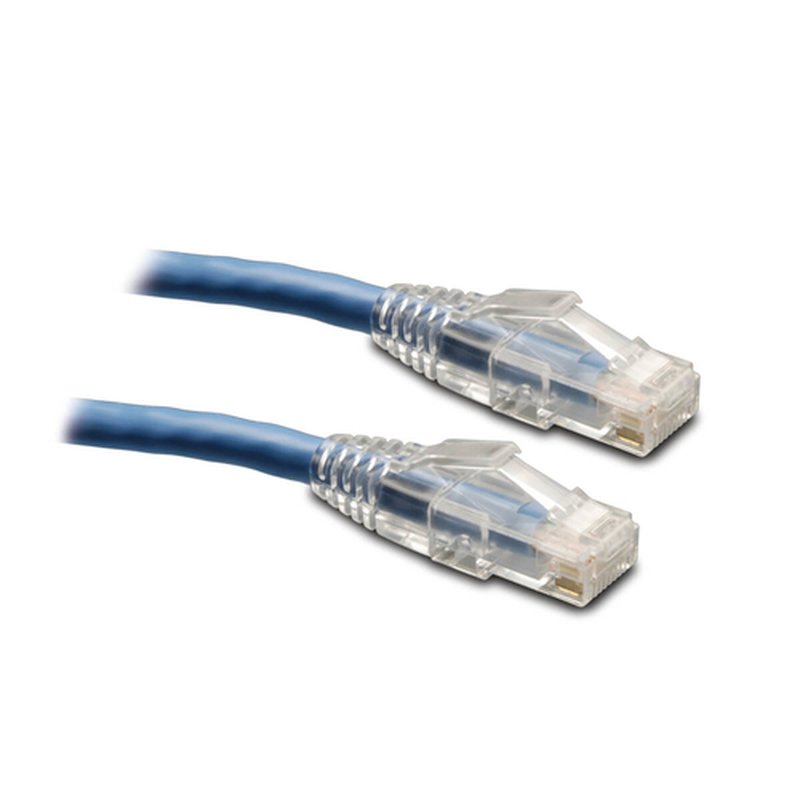Tripp Lite N202-100-BL Cable Ethernet (UTP) Snagless de Conductor Sólido Cat6 Gigabit (RJ45 M/M), Azul, 30.5 m [100 pies]