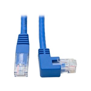 Tripp Lite N204-001-BL-RA Cable Ethernet (UTP) Patch Moldeado Cat6 Gigabit en Ángulo Recto (RJ45 en Ángulo Recto a RJ45 M), Azul, 30.5 cm [1 pie]