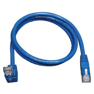 Tripp Lite N204-005-BL-UP Cable Ethernet (UTP) Moldeado Cat6 Gigabit en Ángulo hacia Arriba (RJ45 M en Ángulo Recto hacia Arriba a RJ45 M), Azul, 1.52 m [5 pies]