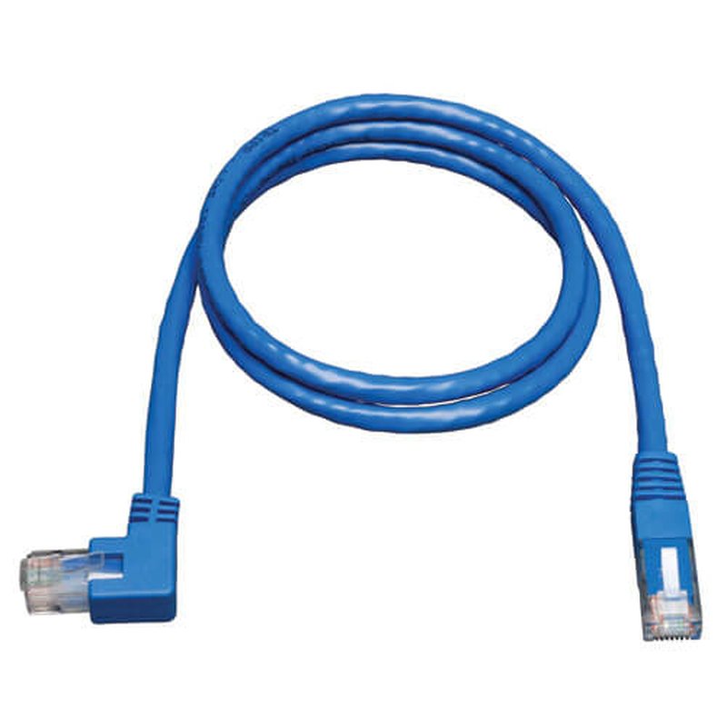 Tripp Lite N204-010-BL-LA Cable Ethernet (UTP) Moldeado Cat6 Gigabit en Ángulo a la Izquierda (RJ45 M en Ángulo a la Izquierda a RJ45 M), Azul, 3.05 m [10 pies] - Imagen 3