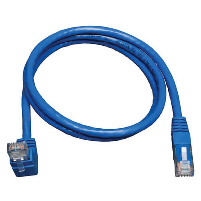 Tripp Lite N204-010-BL-UP Cable Ethernet (UTP) Moldeado Cat6 Gigabit en Ángulo hacia Arriba (RJ45 M en Ángulo Recto hacia Arriba a RJ45 M), Azul, 3.05 m [10 pies] - Imagen 3