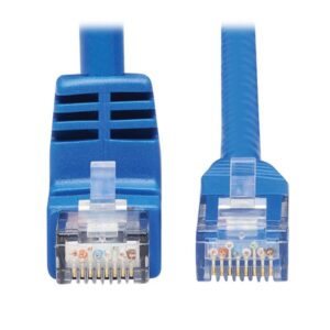 Tripp Lite N204-015-BL-DN Cable Ethernet (UTP) Moldeado Cat6 Gigabit en Ángulo hacia Abajo (RJ45 M en Ángulo Recto hacia Abajo a RJ45 M), Azul, 4.57 m [15 pies]