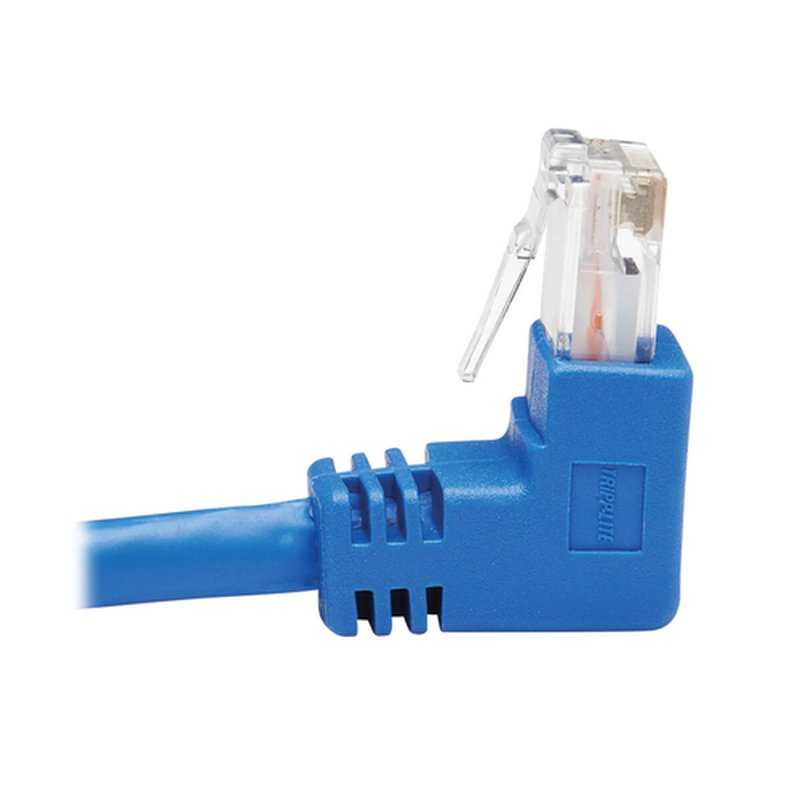 Tripp Lite N204-015-BL-DN Cable Ethernet (UTP) Moldeado Cat6 Gigabit en Ángulo hacia Abajo (RJ45 M en Ángulo Recto hacia Abajo a RJ45 M), Azul, 4.57 m [15 pies] - Imagen 4