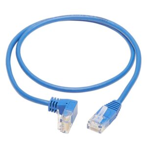 Alternative view of Tripp Lite N204-S03-BL-DN Cable Ethernet (UTP) Delgado Moldeado Cat6 Gigabit en Ángulo hacia Abajo (RJ45 en Ángulo Recto hacia Abajo M a RJ45 M), Azul, 0.91 m [3 pies]
