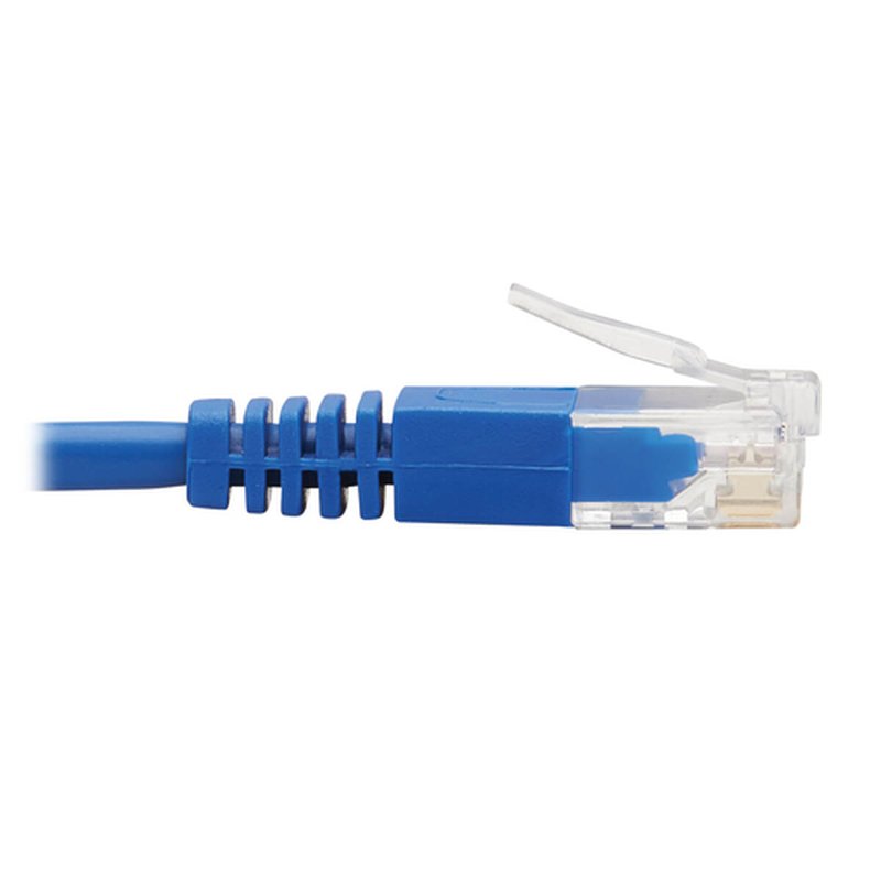 Tripp Lite N204-S03-BL-RA Cable Ethernet (UTP) Delgado Moldeado Cat6 Gigabit (RJ45 en Ángulo Recto M a RJ45 M), Azul, de 0.91 m [3 pies] - Imagen 5