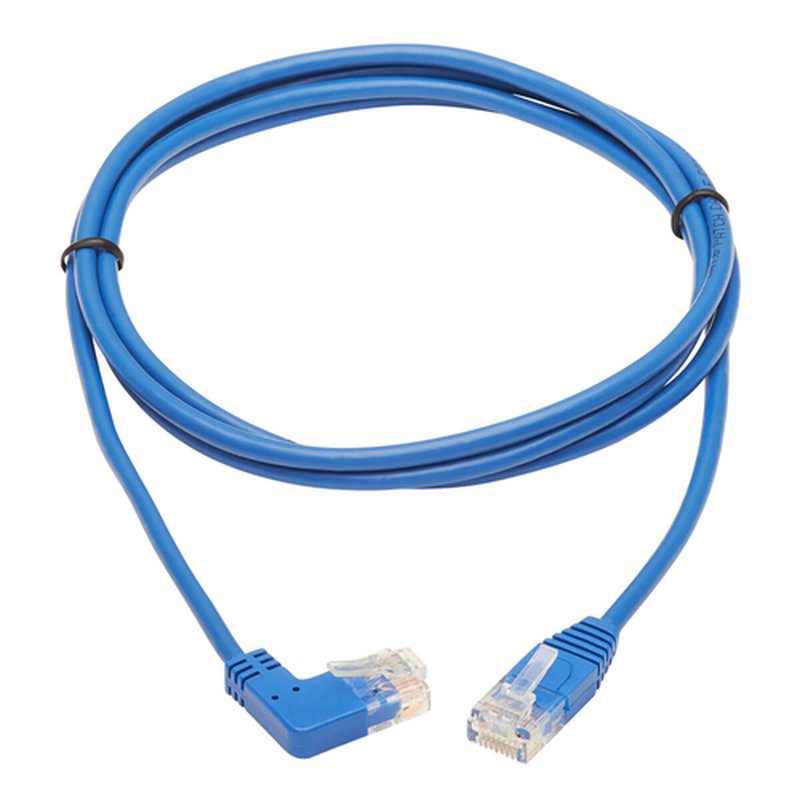 Tripp Lite N204-S05-BL-RA Cable Ethernet (UTP) Delgado Moldeado Cat6 Gigabit en Ángulo Recto (RJ45 en Ángulo Recto M a RJ45 M), Azul, 1.52 m [5 pies] - Imagen 2