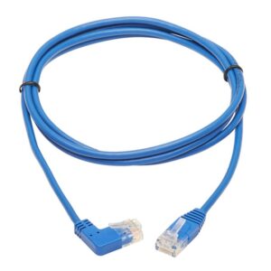 Alternative view of Tripp Lite N204-S07-BL-RA Cable Ethernet (UTP) Delgado Moldeado Cat6 Gigabit en Ángulo Recto (RJ45 en Ángulo Recto M a RJ45 M), Azul, 2.13 m [7 pies]