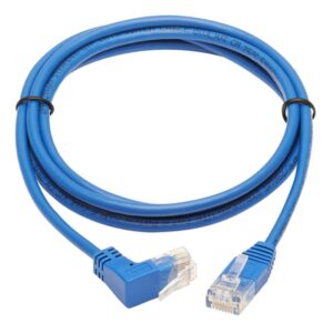 Alternative view of Tripp Lite N204-S07-BL-UP Cable Ethernet (UTP) Delgado Moldeado Cat6 Gigabit en Ángulo hacia Arriba (RJ45 M en Ángulo Recto hacia Arriba a RJ45 M), Azul, 2.13 m [7 pies]