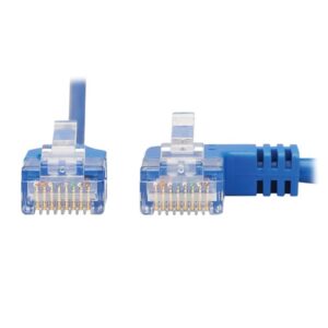 Tripp Lite N204-S10-BL-RA Cable Ethernet (UTP) Patch Delgado Moldeado Cat6 Gigabit en Ángulo Recto (RJ45 en Ángulo Recto M a RJ45 M), Azul, 3.05 m [10 pies]