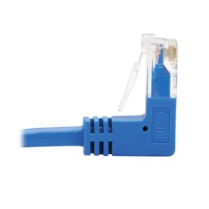 Tripp Lite N204-S20-BL-DN Cable Ethernet (UTP) Patch Delgado Moldeado Cat6 Gigabit en Ángulo hacia Abajo (RJ45 en Ángulo Recto hacia Abajo M a RJ45 M), Azul, 6.1 m [20 pies]