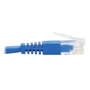 Tripp Lite N204-S20-BL-DN Cable Ethernet (UTP) Patch Delgado Moldeado Cat6 Gigabit en Ángulo hacia Abajo (RJ45 en Ángulo Recto hacia Abajo M a RJ45 M), Azul, 6.1 m [20 pies]