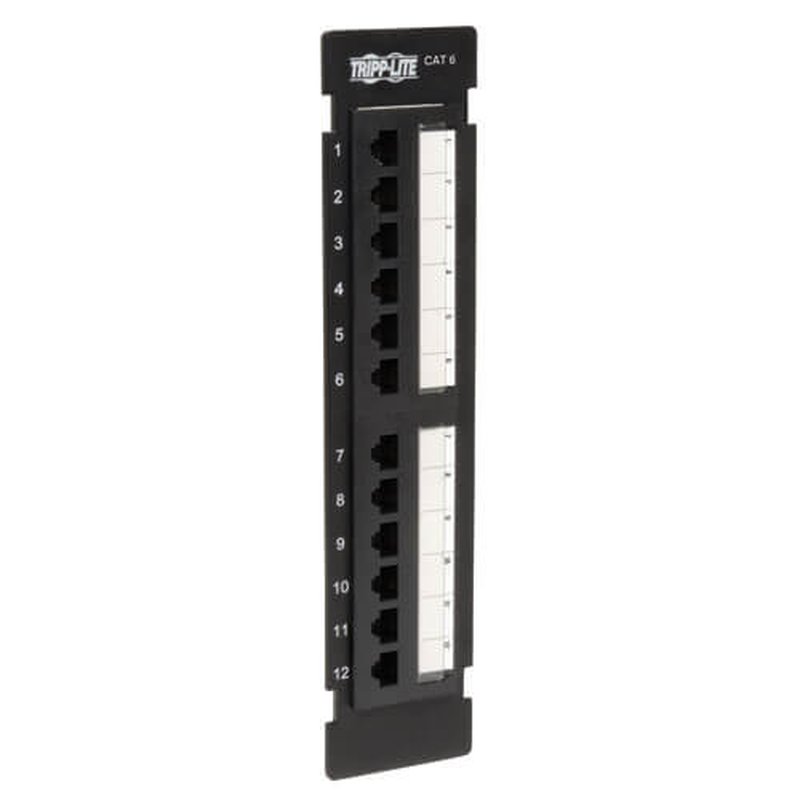 Tripp Lite N250-012 Panel de Conexiones 110 Vertical Para Instalación en Pared de 12 Puertos Cat5 / Cat6 Tripp Lite N250-012 Panel de Conexiones 110 Vertical Para Instalación en Pared de 12 Puertos Cat5 / Cat6 - Imagen 3