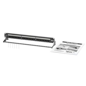 Tripp Lite N252-P24 Panel de Conexiones Cat6 de 24 Puertos – Cumple con PoE+, 110 / Krone, 568A/B, RJ45 Ethernet, Instalación en 1U de Rack Tripp Lite N252-P24 Panel de Conexiones Cat6 de 24 Puertos – Cumple con PoE+, 110 / Krone, 568A/B, RJ45 Ethernet, Instalación en 1U de Rack