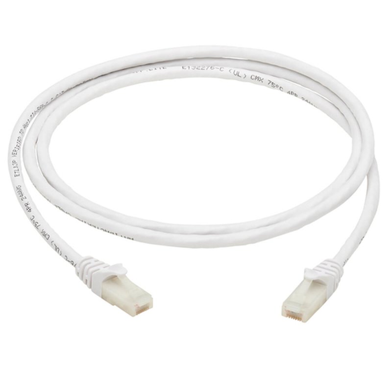 Tripp Lite N261AB-003-WH Cable Ethernet UTP Antibacteriano Snagless Certificado Cat6a 10G (RJ45 M/M), Blanco, 0.91 m [3 pies] - Imagen 3