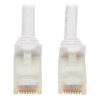 Tripp Lite N261AB-007-WH Cable Ethernet UTP Antibacteriano Snagless Certificado Cat6a 10G (RJ45 M/M), Blanco, 2.13 m [7 pies]