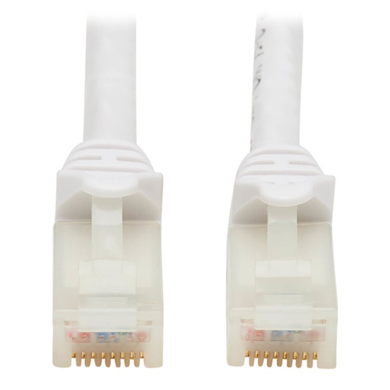 Tripp Lite N261AB-025-WH Cable Ethernet UTP Antibacteriano Snagless Certificado Cat6a 10G (RJ45 M/M), Blanco, 7.62 m [25 pies]
