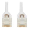 Tripp Lite N261AB-S06-WH Cable Ethernet UTP Delgado Antibacteriano Snagless Certificado Cat6a 10G (RJ45 M/M), Blanco, 1.83 m [6 pies]