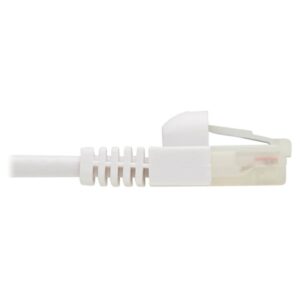 Tripp Lite N261AB-S07-WH Cable Ethernet UTP Delgado Antibacteriano Snagless Certificado Cat6a 10G (RJ45 M/M), Blanco, 2.13 m [7 pies]