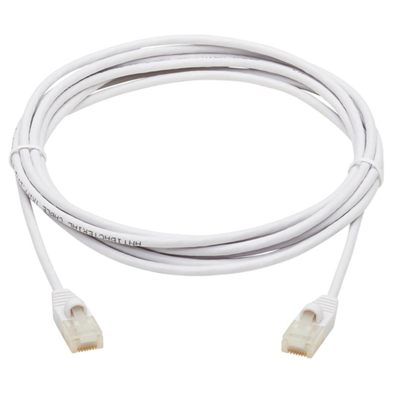 Tripp Lite N261AB-S10-WH Cable Ethernet UTP Delgado Antibacteriano Snagless Certificado Cat6a 10G (RJ45 M/M), Blanco, 3.05 m [10 pies] - Imagen 3